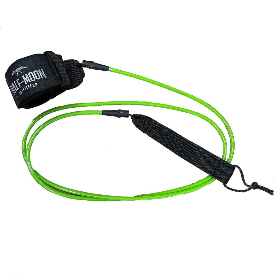 Half-Moon Collection Half-Moon Outfitters Half-Moon Gear | Blocksurf Blazin 7' Surfboard Leash Green