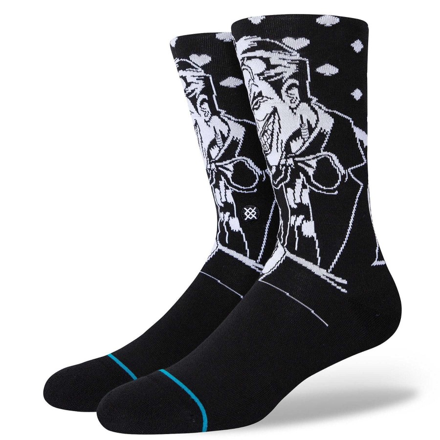 Men'S Stance Socks | Batman The Joker Crew Socks Black