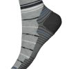 Men'S Smartwool Socks | Hike Light Cushion Pattern Ankle Socks For Men Lunar Gray