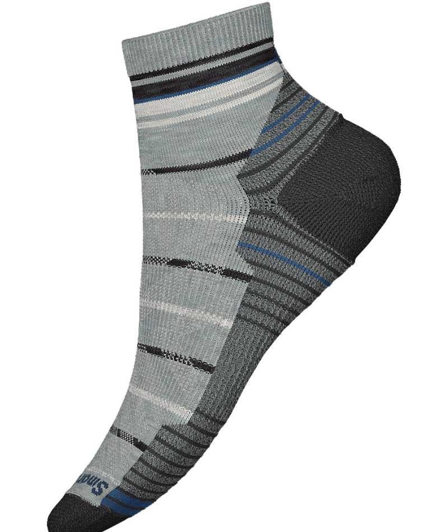 Men'S Smartwool Socks | Hike Light Cushion Pattern Ankle Socks For Men Lunar Gray