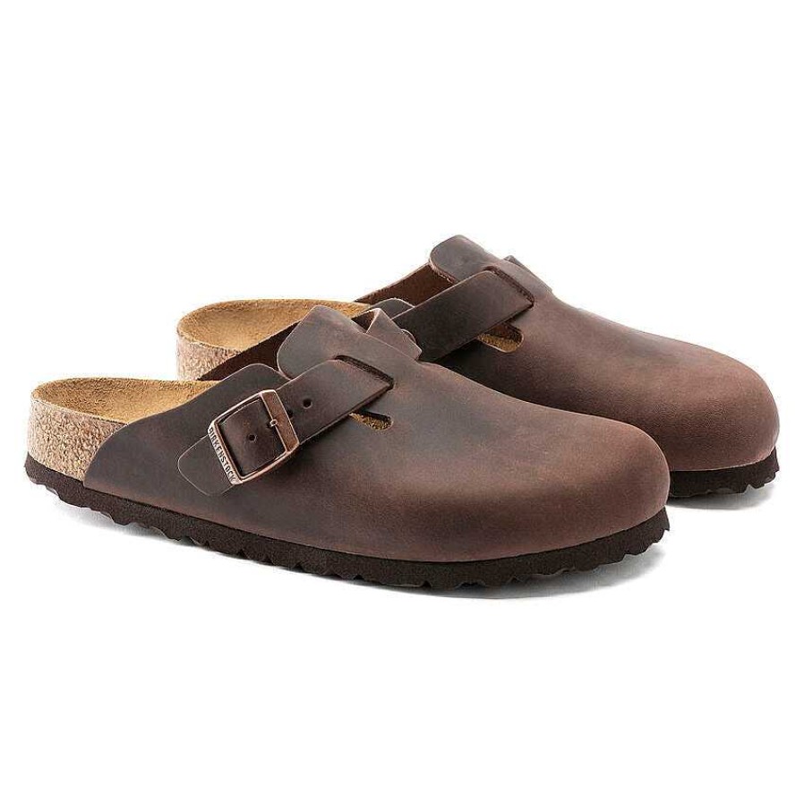 Footwear Birkenstock Shoes | Boston Oiled Leather Clogs