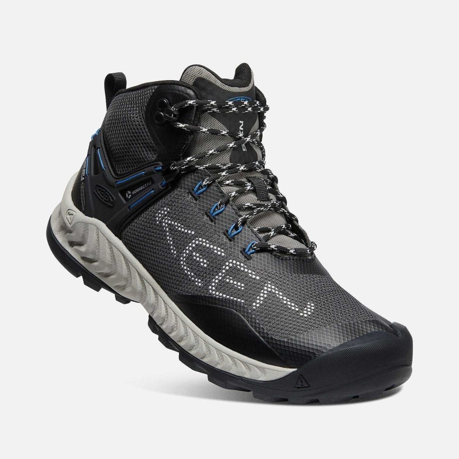 Footwear Keen Boots | Nxis Evo Waterproof Boots For Men Magnet/Bright Cobalt