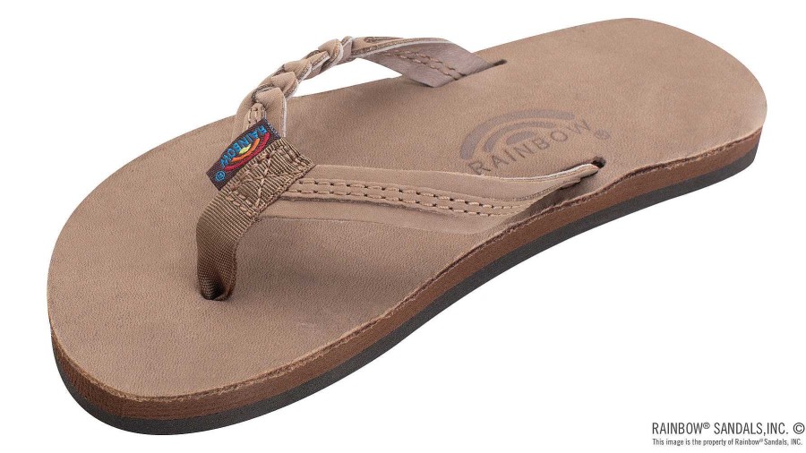 Footwear Rainbow Sandals | Flirty Braidy Sandals For Kids Dark Brown