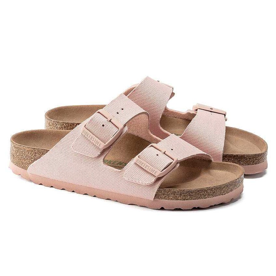 Footwear Birkenstock Sandals | Arizona Vegan Canvas For Women Soft Pink