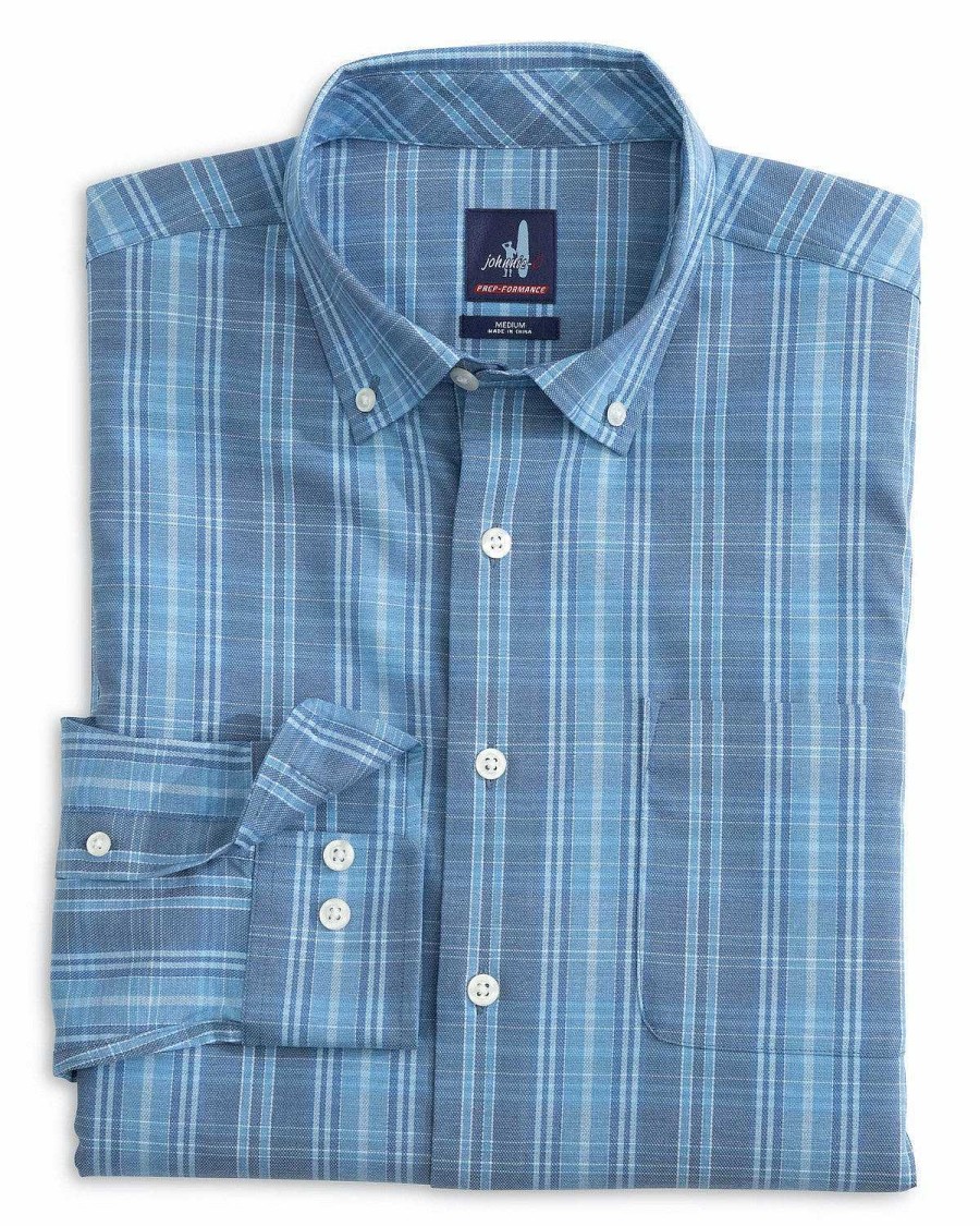 Men'S Johnnie-O Shirts | Conover Prep-Formance Button Up Shirt For Men Wake