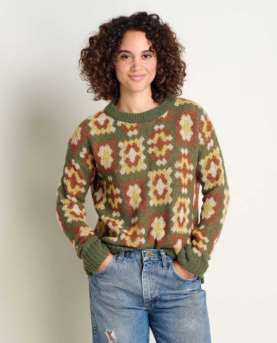 Women'S Toad&Co Sweaters & Hoodies | Cotati Dolman Sweater For Women Granny Square