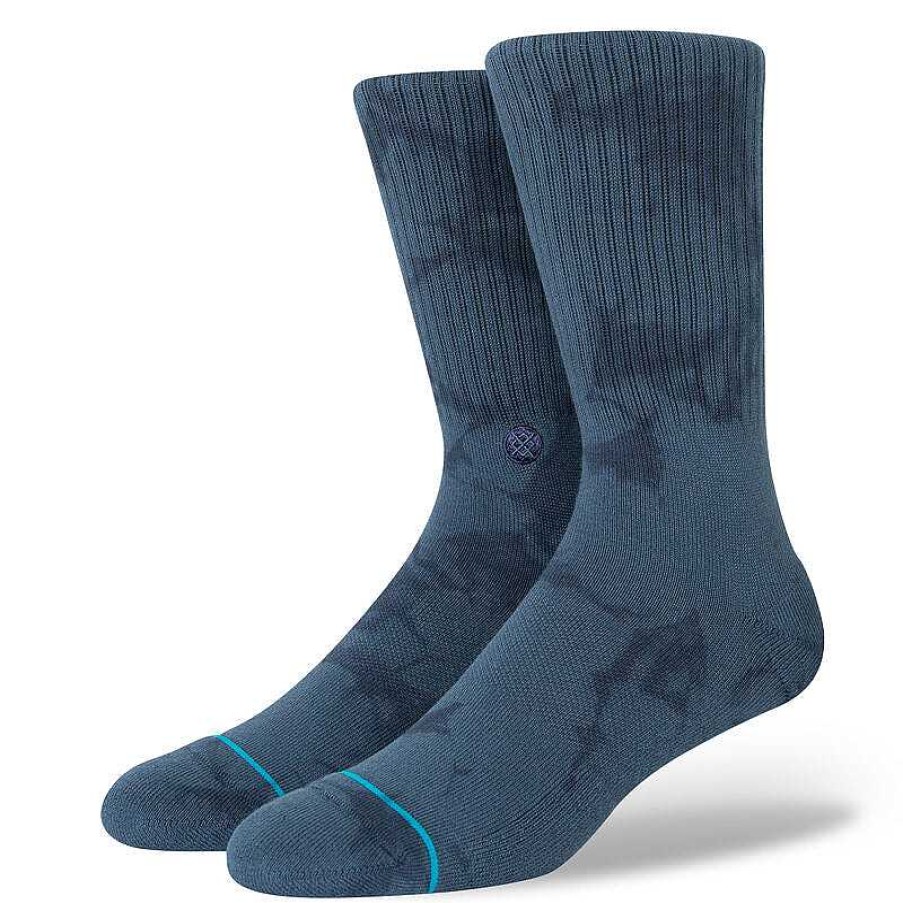 Men'S Stance Socks | Inflexion Crew Socks Indigo