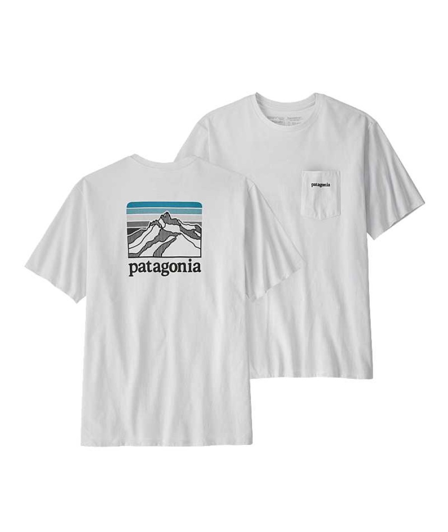 Men'S Patagonia Shirts | Line Logo Ridge Pocket Responsibili-Tee For Men