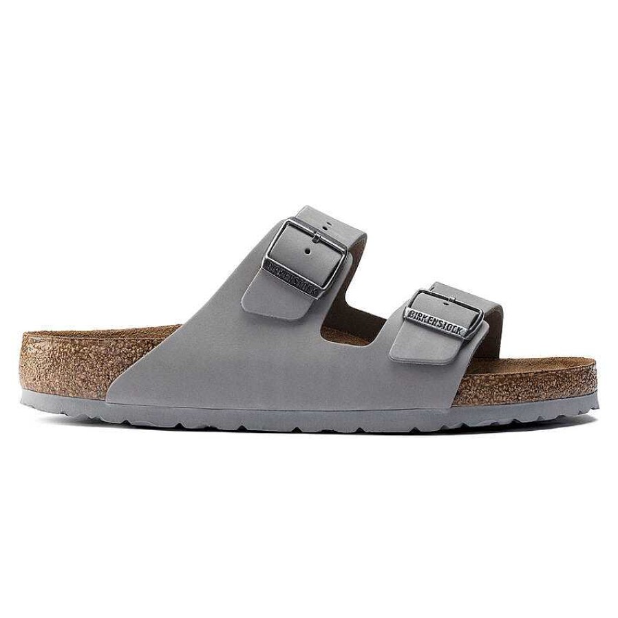 Footwear Birkenstock Sandals | Arizona Nubuck Leather Sandals For Women Dove Gray