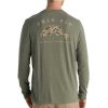 Men'S Free Fly Apparel T-Shirts | Redfish Camo Long Sleeve Shirt For Men Heather Fatigue