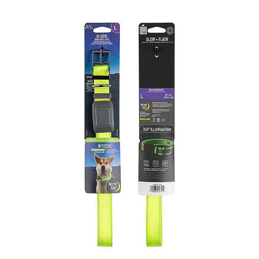 Gear Nite Ize | Nitedog Rechargeable Led Collar Lime/Green