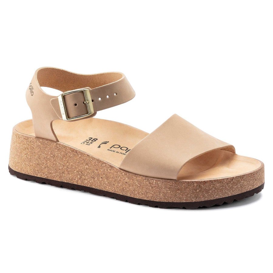 Footwear Birkenstock Sandals | Glenda Nubuck Leather Sandals For Women Sandcastle