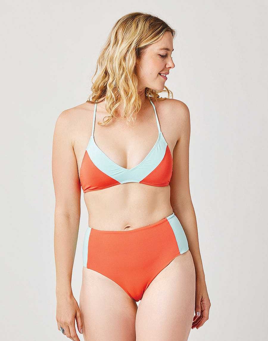 Women'S Carve Designs Swimwear | Erin Colorblock Bottom For Women