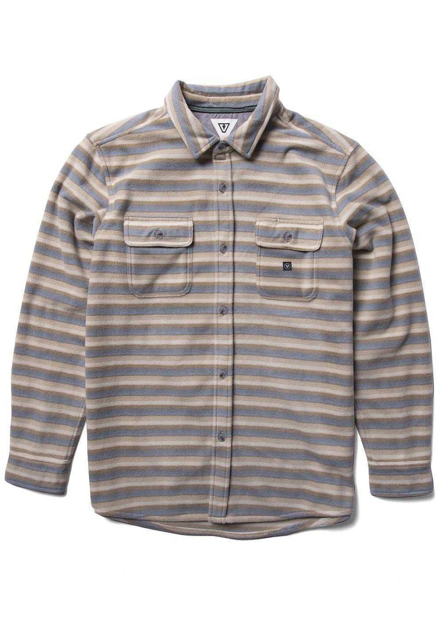 Men'S Vissla Fleece | Eco-Zy Long Sleeve Polar Flannel For Men