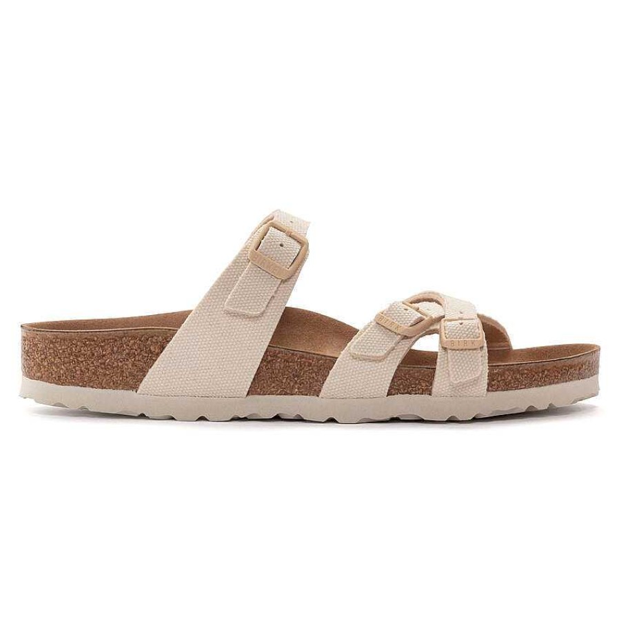 Footwear Birkenstock Sandals | Franca Vegan For Women Canvas Eggshell