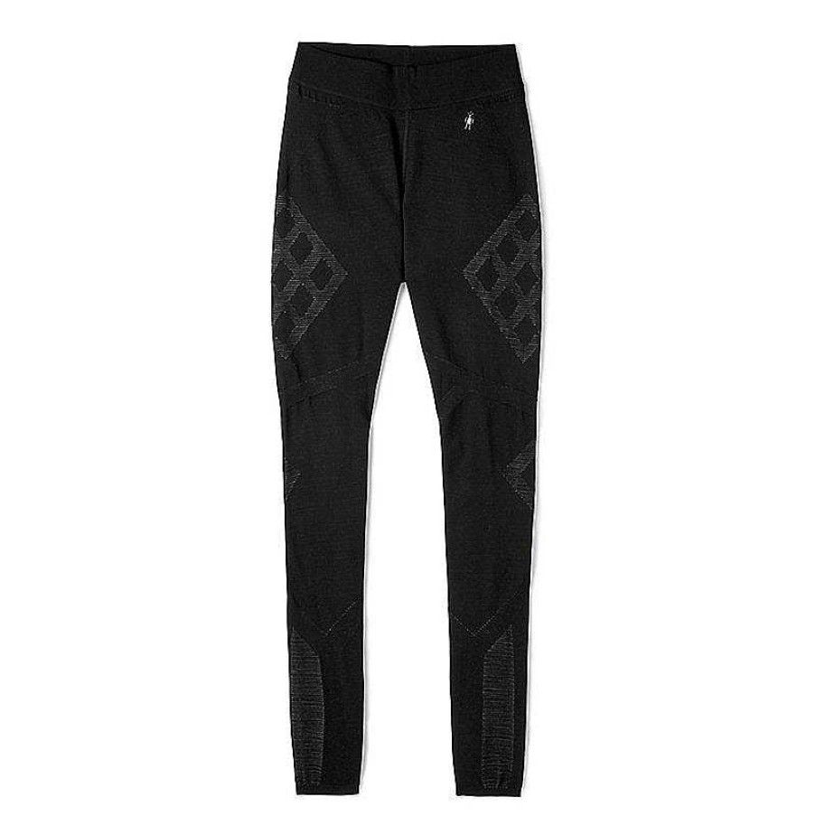 Women'S Smartwool Baselayers & Underwear | Intraknit Thermal Merino Base Layer Bottoms For Women Black/White