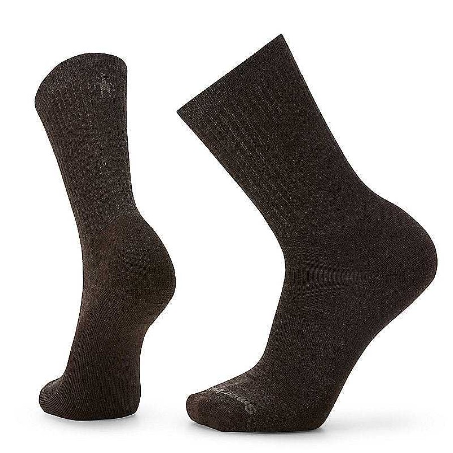 Men'S Smartwool Socks | Everyday Solid Rib Crew Socks For Men