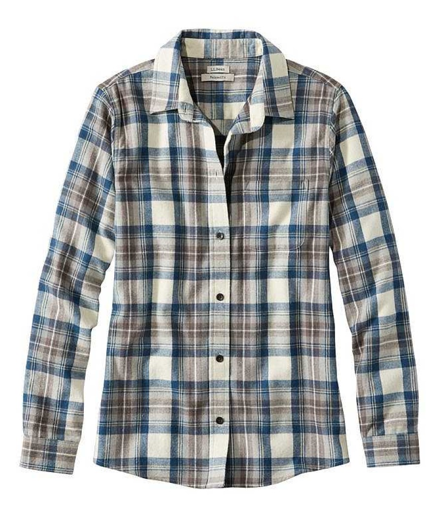 Women'S L.L.Bean Casual | Scotch Plaid Flannel Shirt For Women, Relaxed