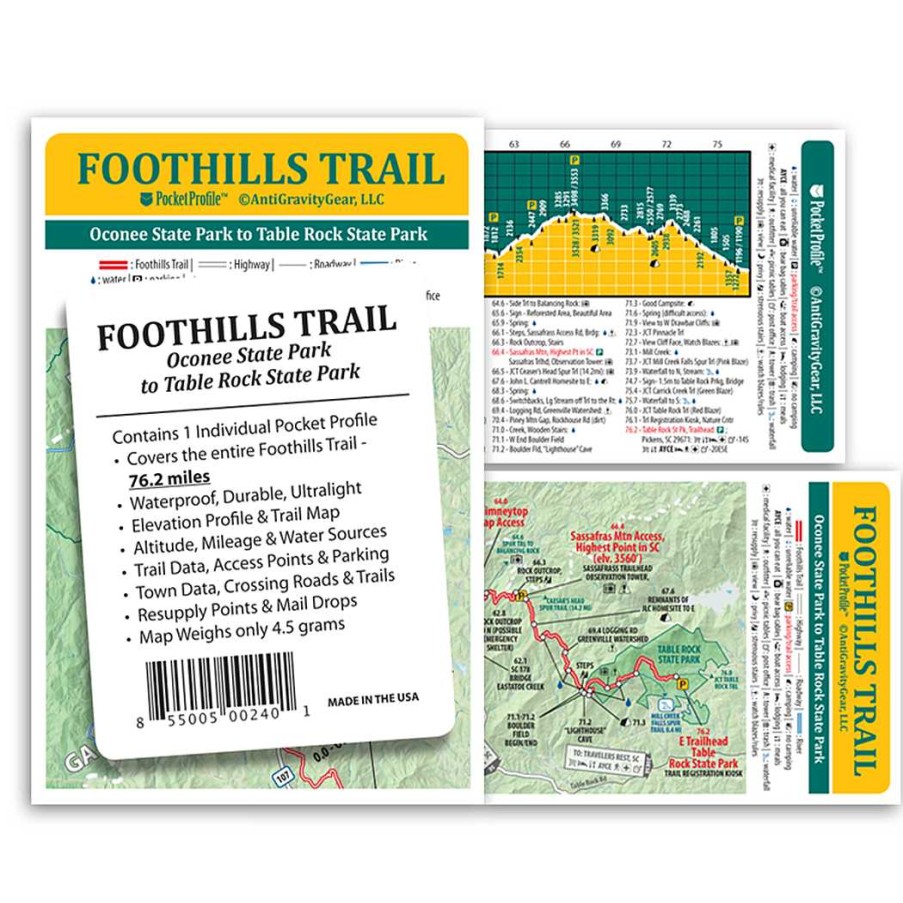 Gear Anti Gravity Gear | Foothill Trail Pocket Map