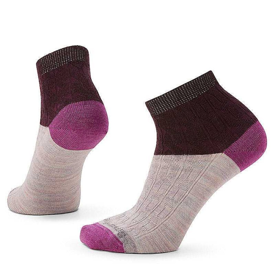 Women'S Smartwool Socks | Everyday Cable Ankle Socks For Women