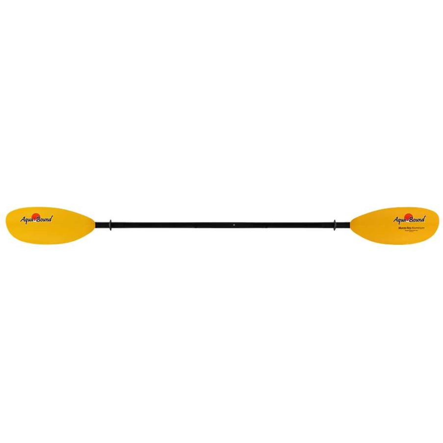 Gear Aqua-Bound Tech | Manta Ray Aluminum 2-Piece Snap-Button Kayak Paddle Yellow