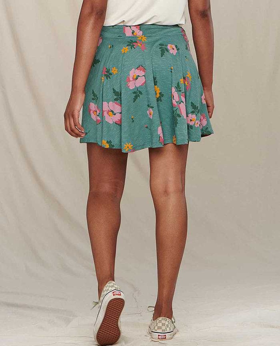 Women'S Toad&Co Skirts | Birdie Skort For Women Silver Pine Floral Print