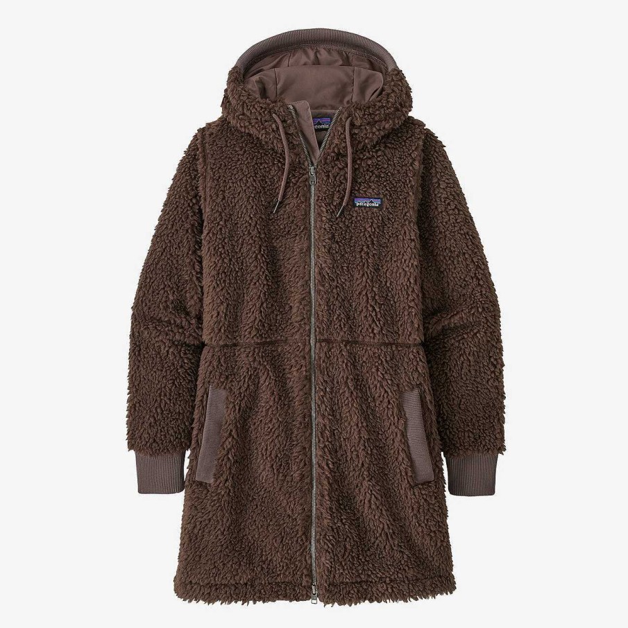 Women'S Patagonia Insulation | Dusty Mesa Fleece Parka For Women Cone Brown