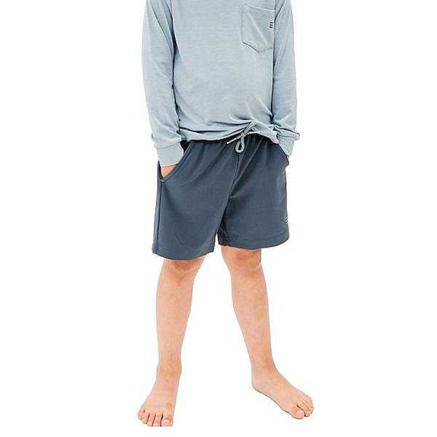 Kids' Free Fly Apparel Bottoms | Breeze Shorts For Toddlers Blue Dusk