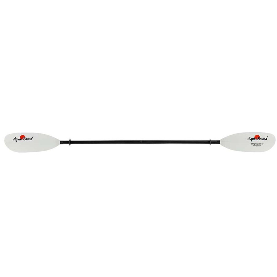 Gear Aqua-Bound Tech | Sting Ray Hybrid 2-Piece Snap-Button Kayak Paddle White