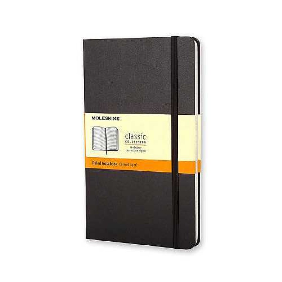 Gear Chronicle Books | Moleskine Classic Hard Cover Pocket Ruled Notebook Black