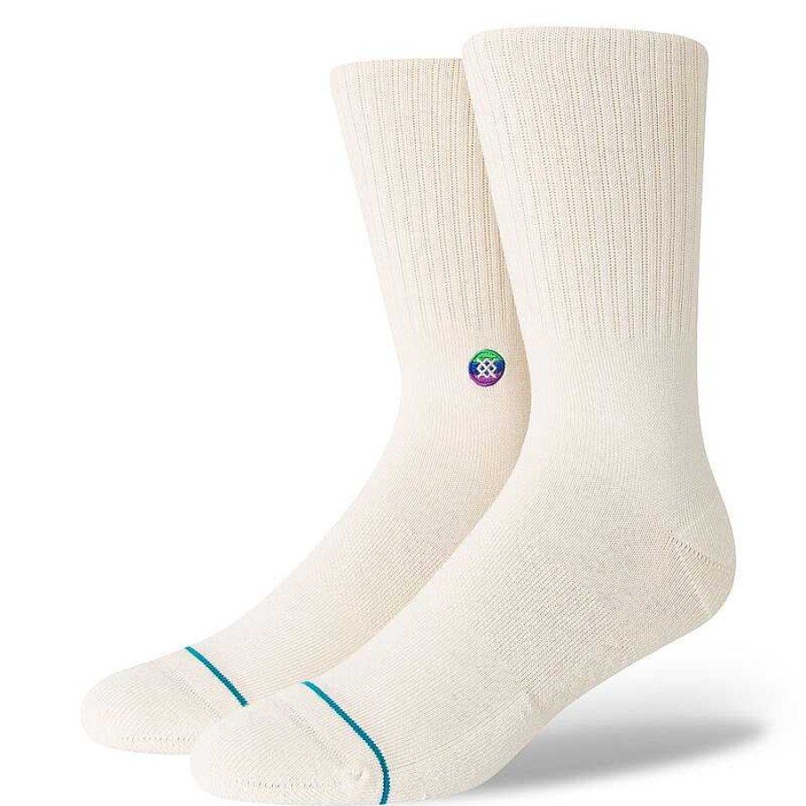 Men'S Stance Socks | Encircle X Stance Love Crew Socks White