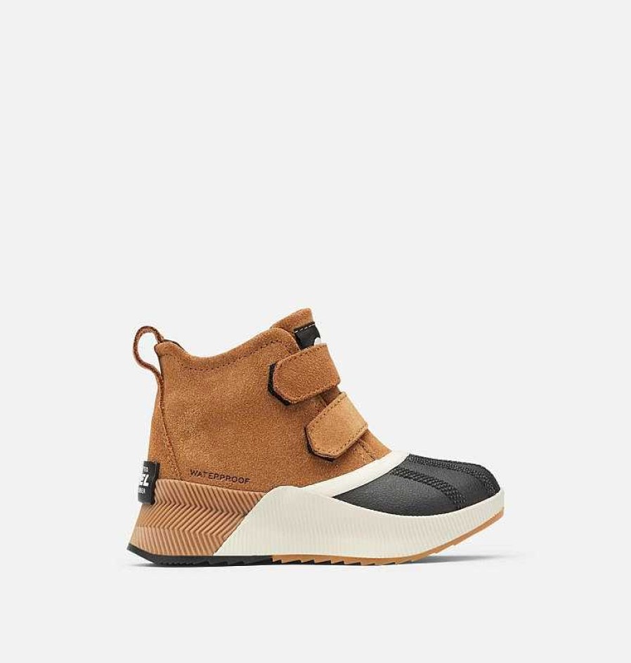 Footwear Sorel Boots | Out 'N About Classic Boot For Children Camel Brown / Sea Salt