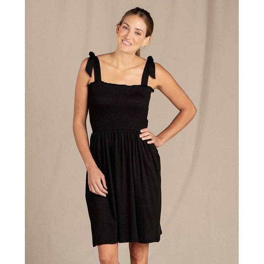 Women'S Toad&Co Dresses & Rompers | Gemina Sleeveless Dress For Women Black