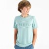 Kids' Free Fly Apparel Tops | Tropic Hangout Tee For Youth Heather Ocean Mist