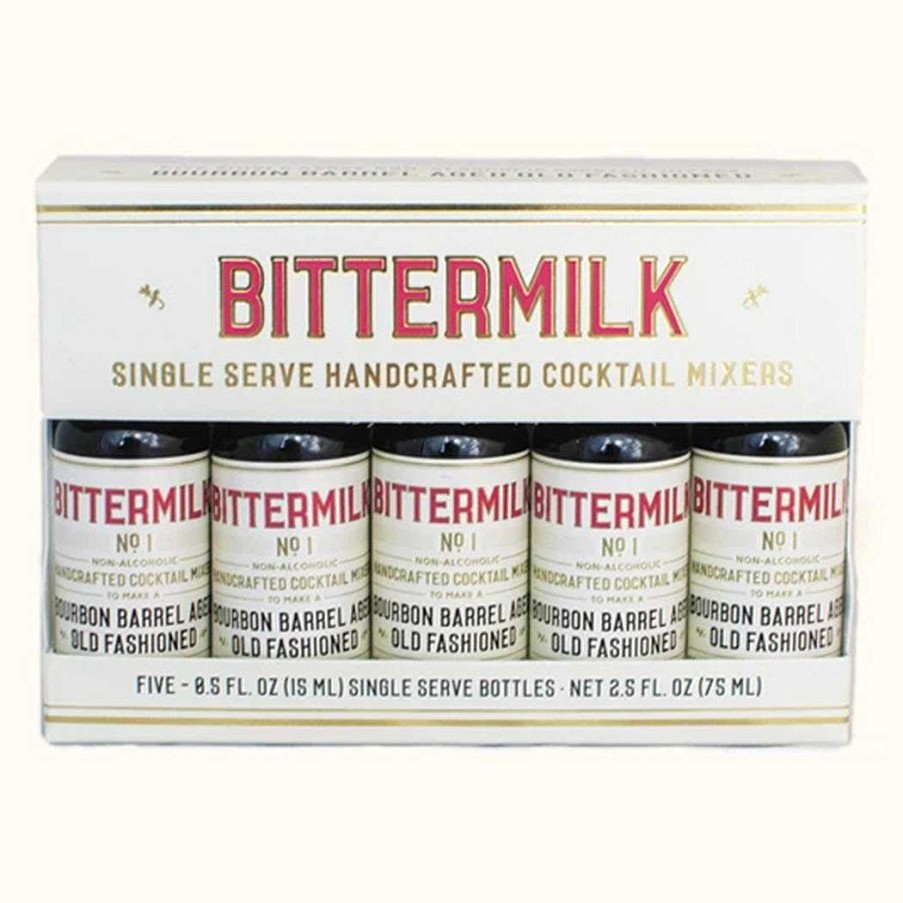 Gear Bittermilk Food | Single Serve Bourbon Barrel Aged Old Fashioned - 5 Pack No. 1