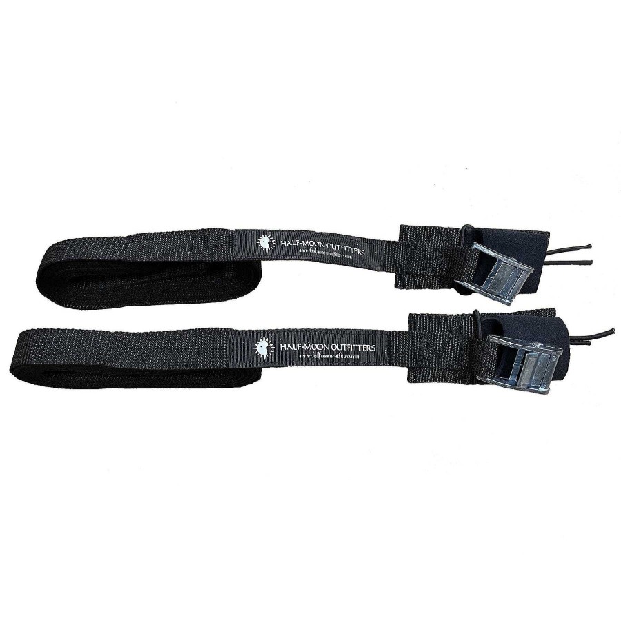 Half-Moon Collection Half-Moon Outfitters Half-Moon Gear | Logo Loop Tie Down Straps Black