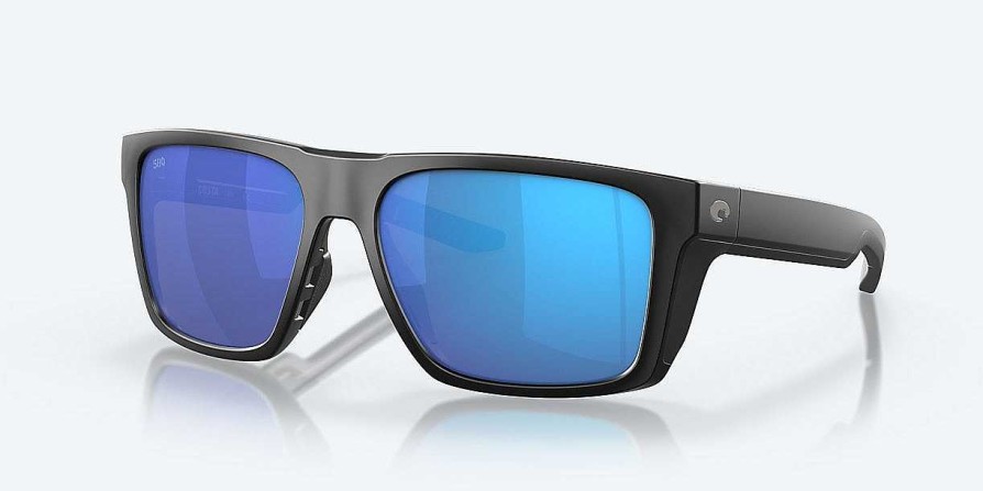 Men'S Costa Del Mar Sunglasses & Goggles | Lido Sunglasses Matte Black-Blue Mirror 580G