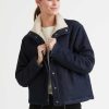 Women'S DUER Casual | Performance Denim Reversible Sherpa Jacket For Women Rinse