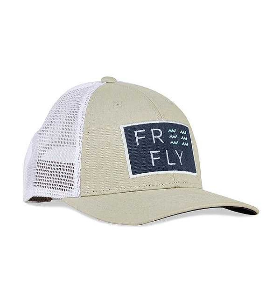 Men'S Free Fly Apparel Head & Neckwear | Wave Snapback Trucker Hat For Men