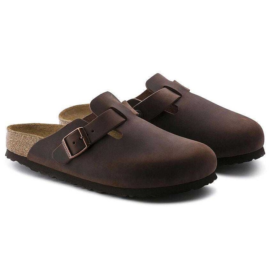 Footwear Birkenstock Shoes | Boston Soft Footbed Leather Clogs Habana