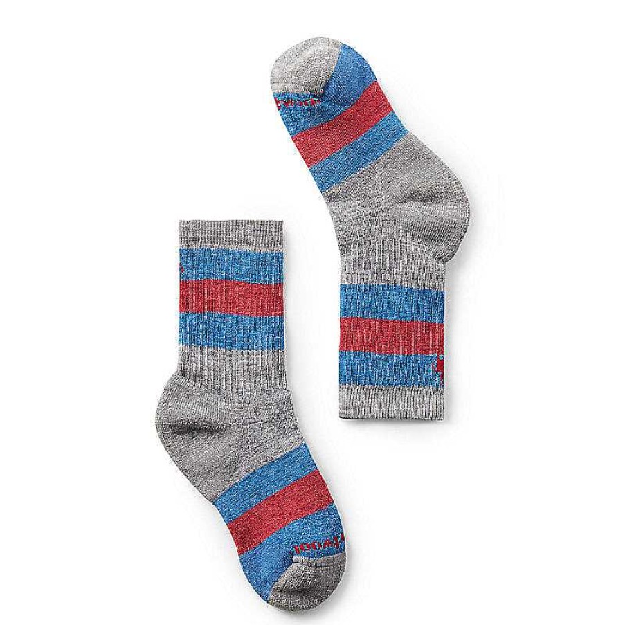 Kids' Smartwool Socks | Hike Full Cushion Striped Crew Socks For Kids