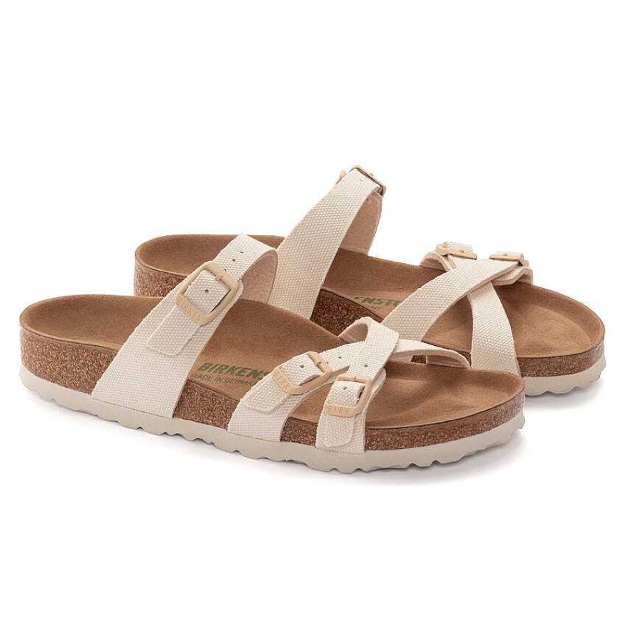 Footwear Birkenstock Sandals | Franca Vegan For Women Canvas Eggshell