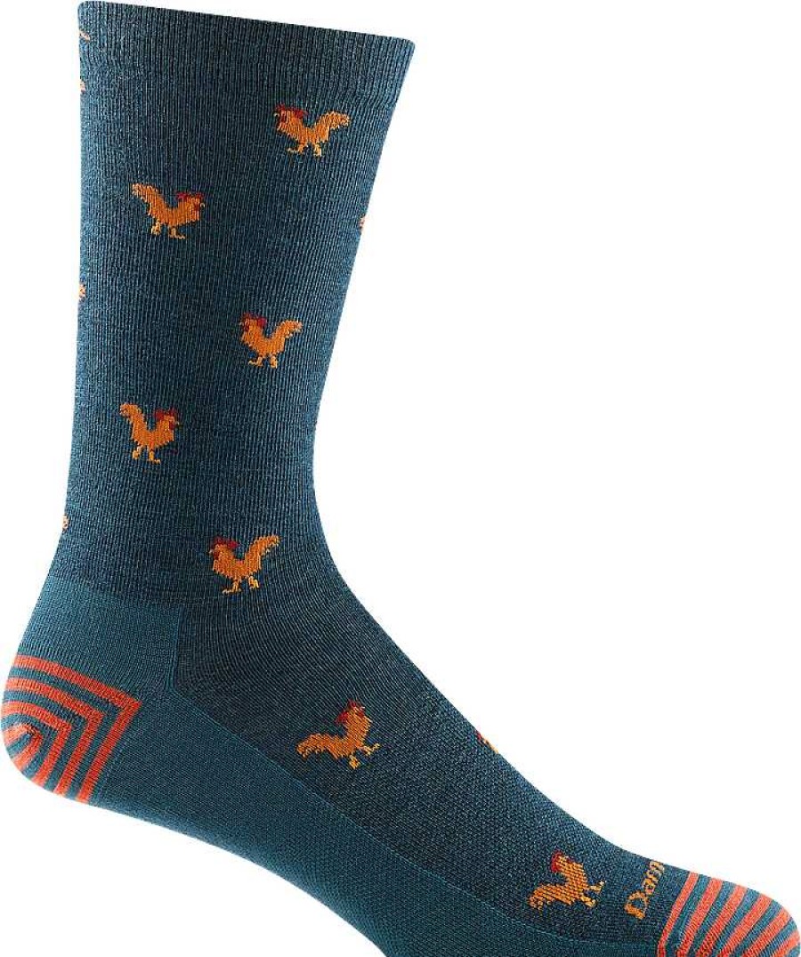 Men'S Darn Tough Socks | Strut Crew Lightweight Lifestyle Socks For Men Dark Teal