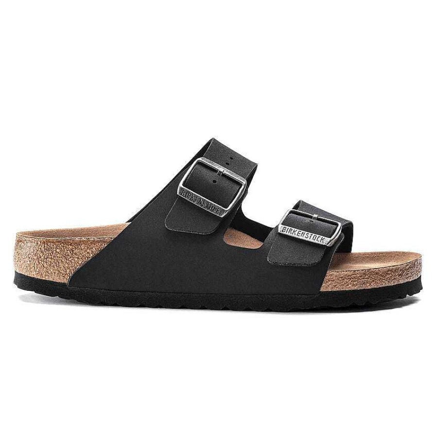 Footwear Birkenstock Sandals | Arizona Vegan Sandals For Women Birkibuc/Black