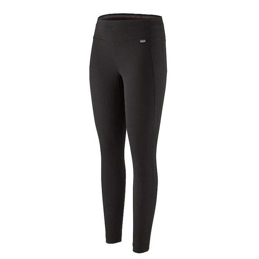 Women'S Patagonia Baselayers & Underwear | Capilene Midweight Bottoms For Women Black