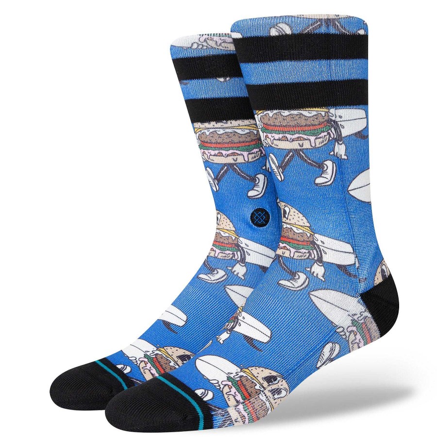 Men'S Stance Socks | Sandy Crew Socks For Men Blue