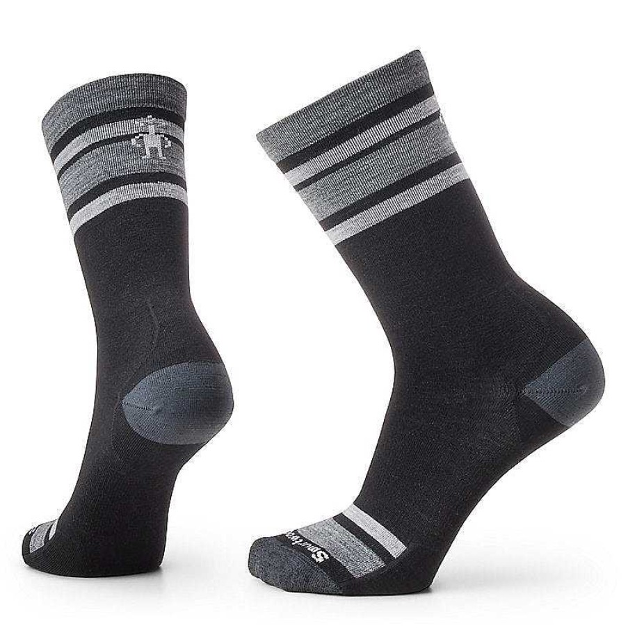 Men'S Smartwool Socks | Everyday Top Split Stripe Zero Cushion Crew Socks For Men