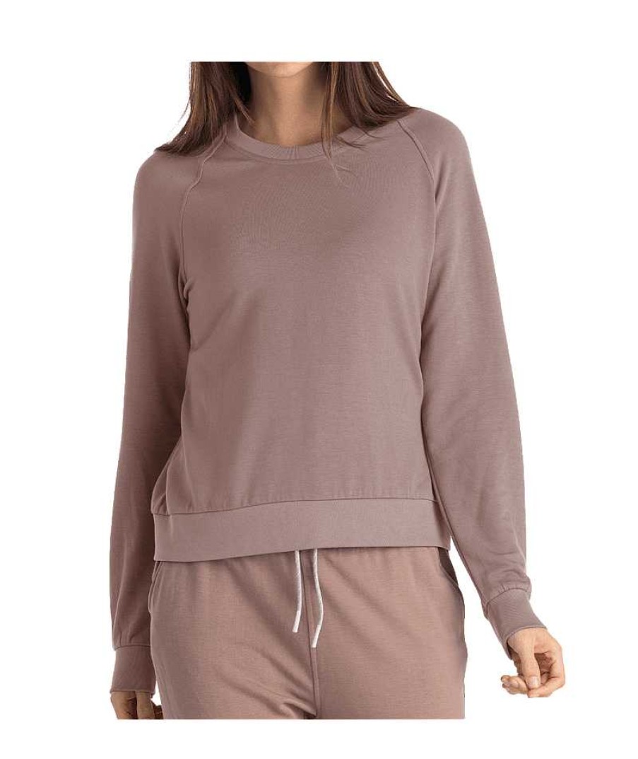 Women'S Free Fly Apparel Sweaters & Hoodies | Bamboo Lightweight Fleece Crew For Women