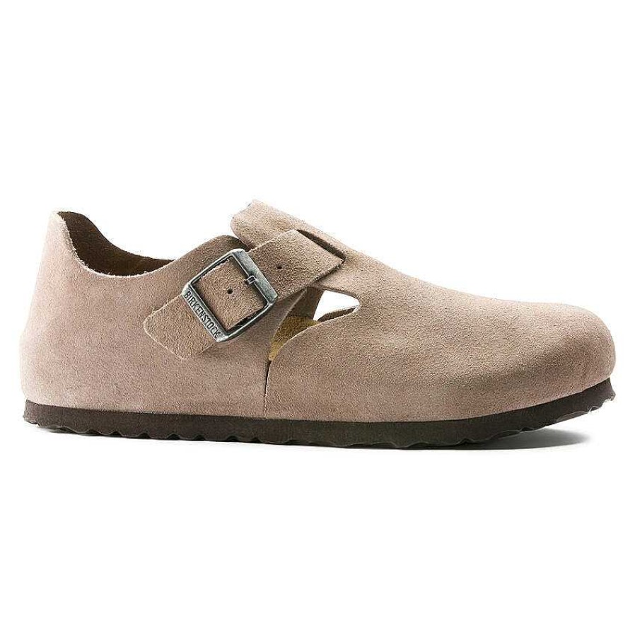 Footwear Birkenstock Shoes | London For Women Taupe Suede