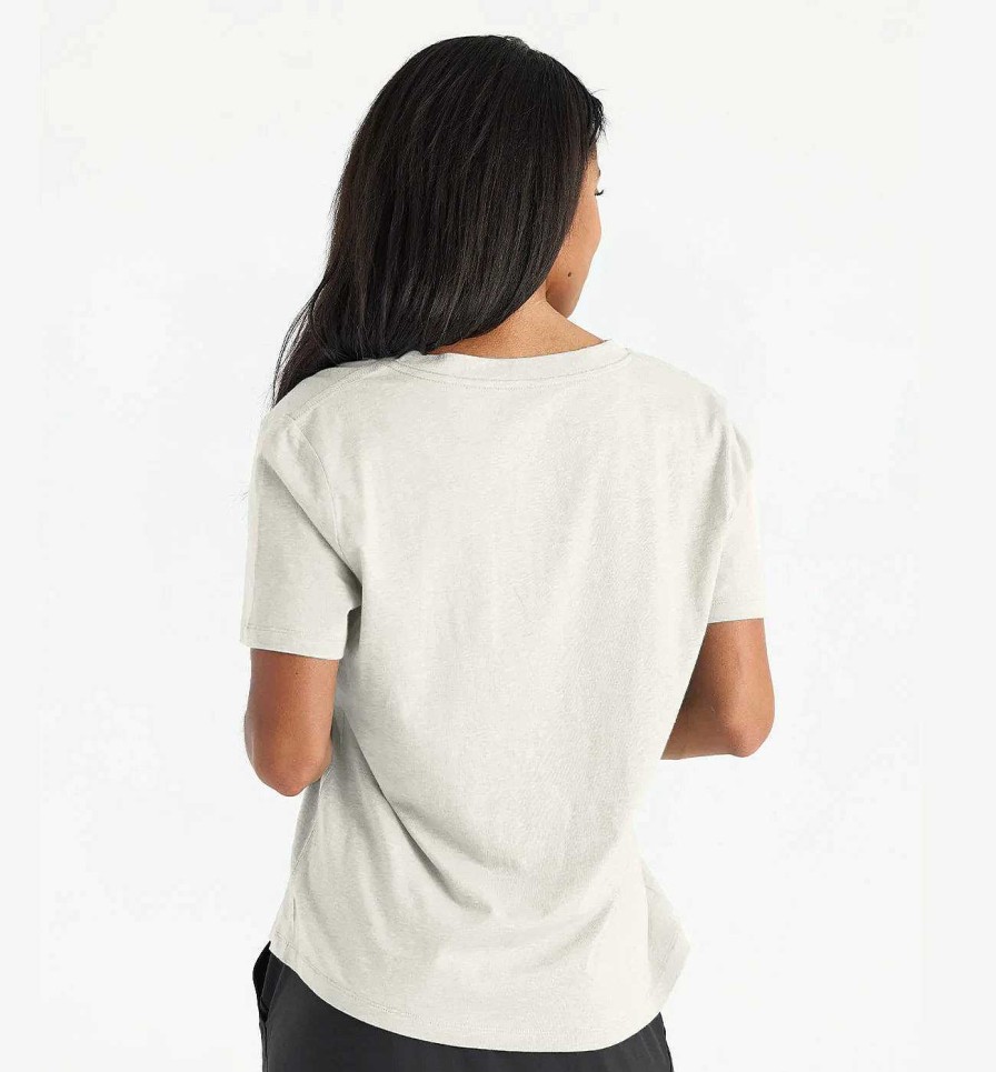 Women'S Free Fly Apparel Shirts | Bamboo Heritage V Neck Tee For Women